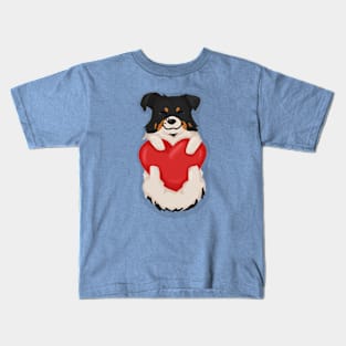 Corgi Mix / Borgi Love Kids T-Shirt